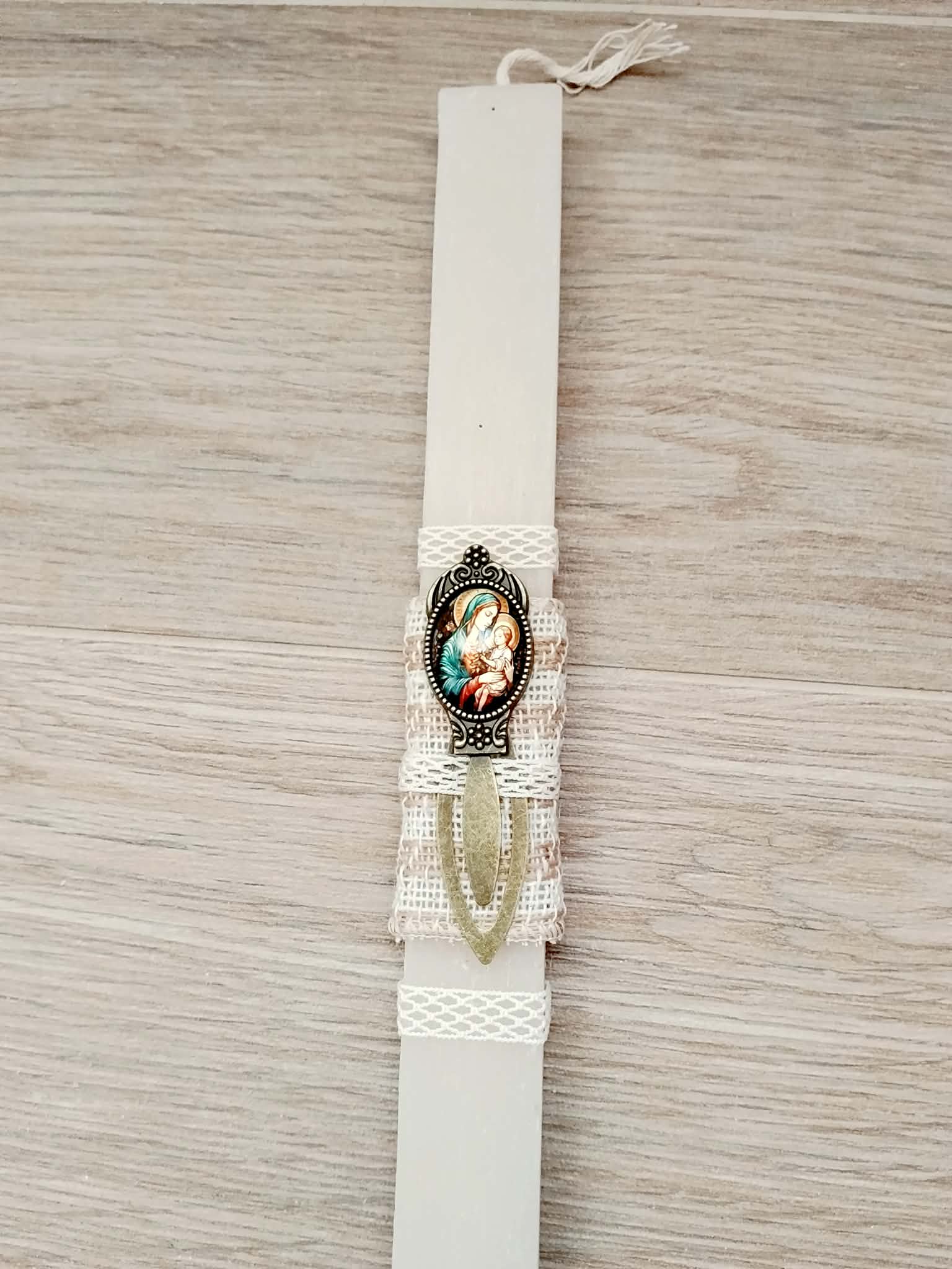 Εξώφυλλο: Λαμπάδα Σελιδοδείκτης Παναγία