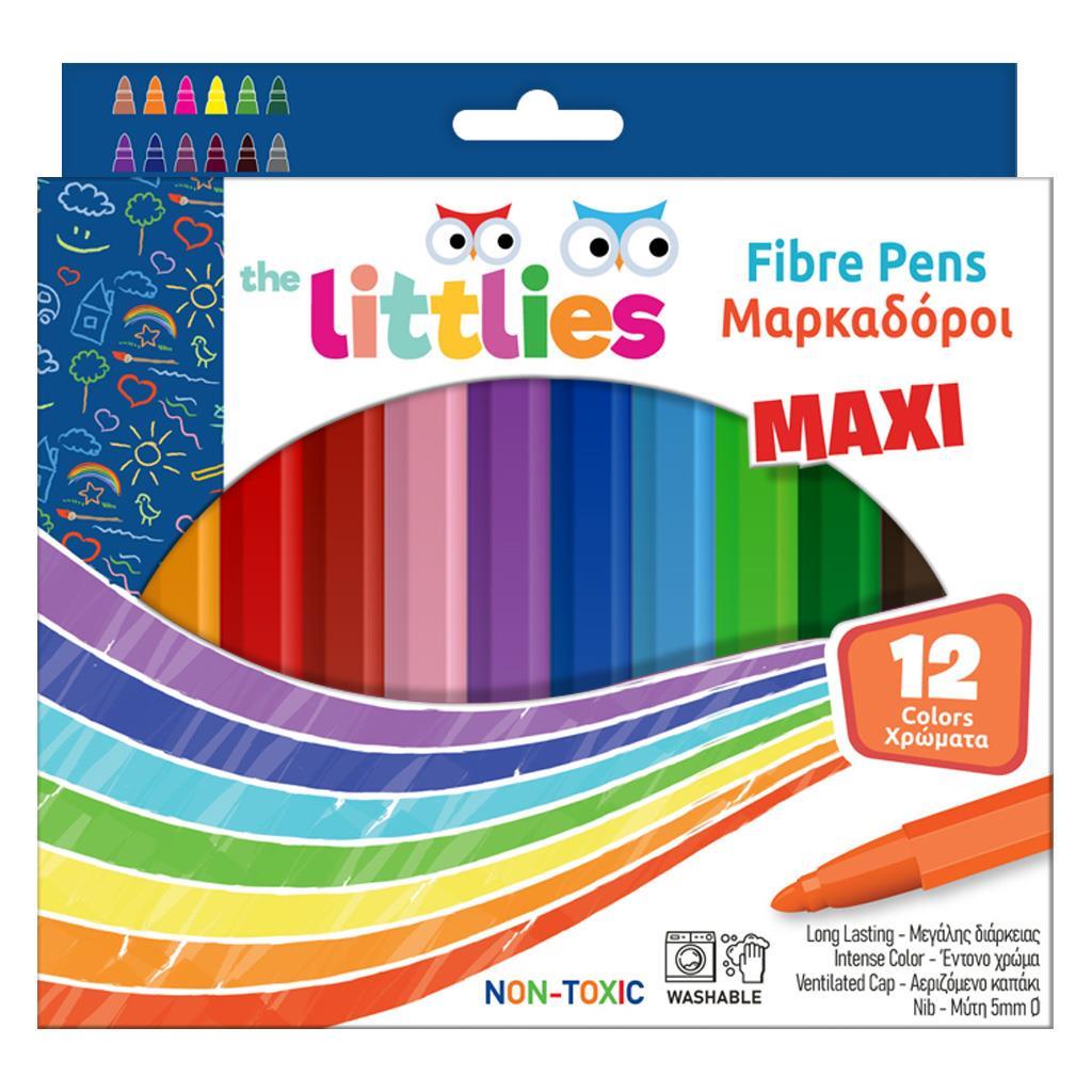 Εξώφυλλο: Μαρκαδόροι Χοντροί 12 τεμ The littles